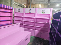 Boutique de confiseries sur mesure Design d'intérieur Magasin de confiseries en bois Mobilier Trendy Colorful Candy Store Display