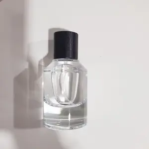 En kaliteli lüks 50ml temizle cam parfüm yuvarlak şişe