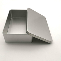 Disponibile 185x123x55mm scatola di latta regalo rettangolare rettangolare In metallo semplice