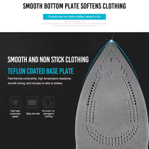 Plancha de Vapor Automática de Alta Calidad de 1200W, Plancha Eléctrica Seca con Suela Antiadherente para Uso Doméstico y Hotelero, Plancha de Viaje - Product Image 5