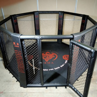 Ring de Boxeo Octagonal OEM OCM MMA, Tamaños Disponibles, Construcción Duradera Antideslizante, Jaula de Piso