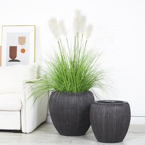 Vasi da fiori vasi per fioriere per piante Nordic Round <span class=keywords><strong>grande</strong></span> <span class=keywords><strong>balcone</strong></span> in fibra di vetro semplice mobili per camera da letto per interni ed esterni - Product Image 6