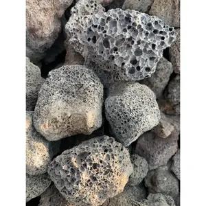 천연 검은 화산석 화산 용암 암석 가스 요리 용 bbq