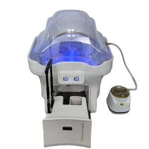 KISEN Bac à shampoing mobile avec réservoir à tige télescopique, bac à shampoing portable pour lit de spa capillaire et salon de coiffure, avec eau chaude - Product Image 1