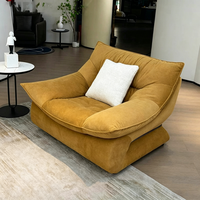 Ensemble de canapés de salon de luxe moderne |   Canapé sectionnel et fauteuil lounge en tissu rembourré