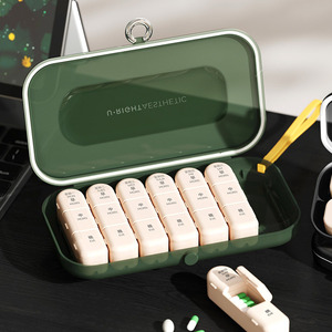 Boîte à médicaments, boîte de distribution de médicaments, distributeur de médicaments portable pour sept jours par semaine (matin, midi et soir), et - Product Image 4