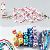 Collier pour chien fait main de luxe léger en paracorde et perles, idéal pour l'entraînement en extérieur – Vente en gros usine