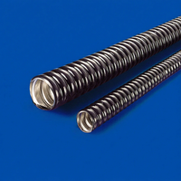 Tuyau flexible en métal KSS Série MCR Revêtement PVC noir Résistant à la corrosion Haute température 150 degrés Forte résistance au feu RoHS