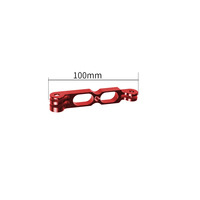 Tige de bras d'extension de casque de Selfie en alliage d'aluminium de 100mm pour Insta360 ONE R/X2 X3 X4 pour GOPRO Hero 13 12 11 pour caméras d'action OSMO
