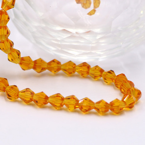 Perles de verre toupie à facettes pour la fabrication de bijoux perles de cristal 2MM pour bracelet breloques bricolage artisanat accessoires 5 brins/lot - Product Image 5