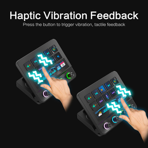 Twitch YouTube 兼容游戏控制器 MiraBox Stream Deck，带 RGB 指示灯和旋钮 - Product Image 5