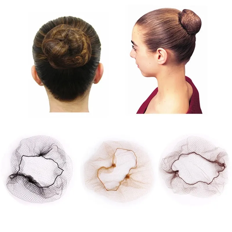 20 Inch Sekali Pakai 5Mm Nylon Hairnet Rambut Jaring untuk Wig Menenun Tak Terlihat Menari Hairnet untuk Sanggul Rambut Styling Alat