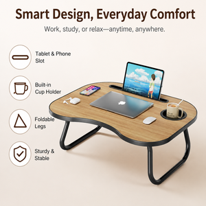 Bureau <span class=keywords><strong>pliable</strong></span> AOR L1 pour <span class=keywords><strong>baie</strong></span> <span class=keywords><strong>vitrée</strong></span> et lit superposé supérieur, construction en MDF avec surface en bois, design compact pour chambre d'étudiant - Product Image 6
