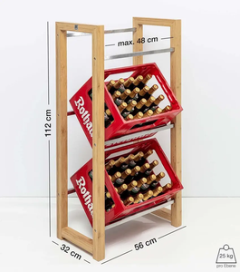 ชั้นวางของในซูเปอร์มาร์เก็ต3ชั้นไม้ซ้อนได้ขนาดใหญ่ออกแบบใหม่สำหรับร้านค้าขนาดใหญ่ - Product Image 5