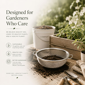 Galvanized Soil Sifter for Gardening Sand Beach <b>Garden</b> Fast Delivery 2PCS/Set - Product Image 5