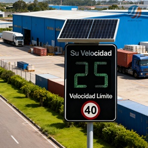 Señal <span class=keywords><strong>de</strong></span> Velocidad con Radar Solar, Versión en Español "Su Velocidad", Pantalla LED <span class=keywords><strong>de</strong></span> Velocidad para Zonas Escolares y Seguridad Vial - Product Image 4