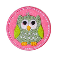 Yuanda Étiquette brodée sur mesure par ordinateur, Collection Hibou, Patch accessoire vestimentaire P