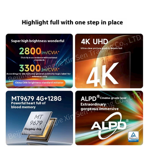 Dangbei x5spro UHD 4K laser <span class=keywords><strong>3D</strong></span> CPU mt9697 thông minh <span class=keywords><strong>mini</strong></span> xách tay Pan nghiêng nhiều giao diện rạp hát tại nhà trò chơi máy chiếu - Product Image 2