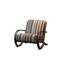 Fauteuil à bascule au design minimaliste, fauteuil multifonctionnel avec accoudoirs pour salon, chambre, balcon, meubles de maison