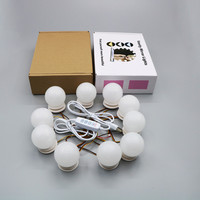 Kit d'éclairage LED pour miroir de maquillage avec éclairage inférieur dissimulé, 10/12 ampoules de maquillage à intensité variable, ensemble de miroir de vanité