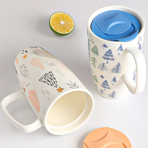 Professional New <b>Large</b> Capacity Customizable Coffee Porcelain Mug Heart Tree Design Dishwasher Microwave <b>Safe</b> Reusable Food <b>Safe</b> - Product Image 3