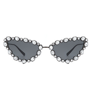 Elevate - Occhiali da Sole di Lusso con Strass e Montatura Cat Eye - Product Image 2