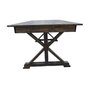 Sunzo meuble tréteau français <span class=keywords><strong>Table</strong></span> de salle à manger ferme <span class=keywords><strong>Table</strong></span> de mariage pliante en bois - Product Image 2