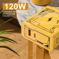Chargeur rapide 120W, câble USB Type C PD, charge rapide, adaptateur Quick Charge 3.0 pour iPhone, Xiaomi, Samsung, Oneplus, téléphones portables