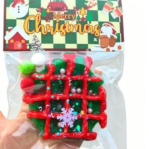 Jouet anti-stress réaliste en TPR souple en forme de gaufre de Noël pour enfants - Product Image 4