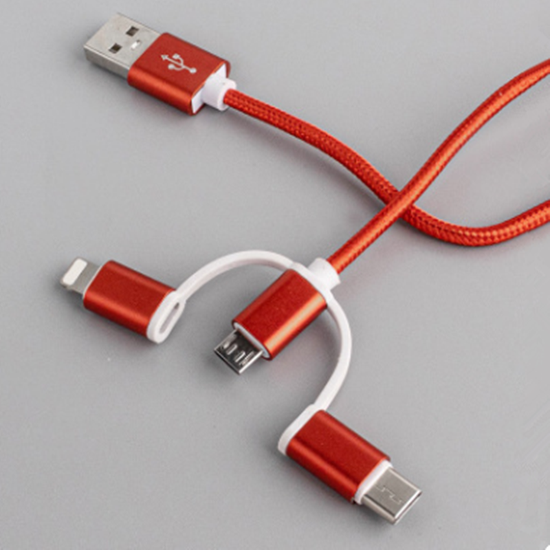 «10 см 1 м USB 3,1 кабель для передачи данных 1 в 3 3 в 1 Дата-кабель нейлоновый USB-кабель для зарядки цифровых продуктов»