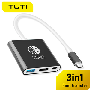 TUTI 3-in-1 Dockingstation ABS HDTV 4K60Hz USB 3.0 Typ C PD 100W Ladehub für N-Switch Spielkonsole - Product Image 5