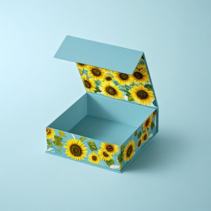 Caja de Regalo Plegable de Lujo con Cierre Magnético, Rígida y Personalizada, Nuevo Diseño para Empaque de Ropa, Cajas de Papel Plegables - Product Image 3