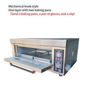Comercial profesional pequeño Gaz Gas y pan eléctrico para hornear solo doble cubierta <span class=keywords><strong>Baker</strong></span> pastelería horno equipo de panadería - Product Image 2