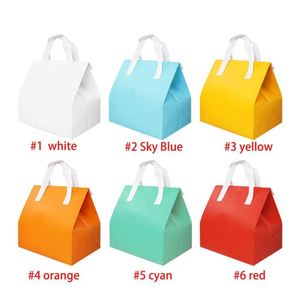 Sac isotherme réutilisable en non-tissé, imprimé avec logo personnalisé, écologique et biodégradable, pour plats à emporter, aliments et lait - Product Image 4