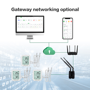 24h nhiệt độ giám sát thời gian thực nhiệt độ độ ẩm cảm biến với Lora - Product Image 3