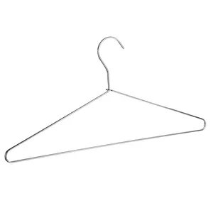 Wholesale Manufacturer Heavy Large Hook Thick Metal Steel Suit Hangers