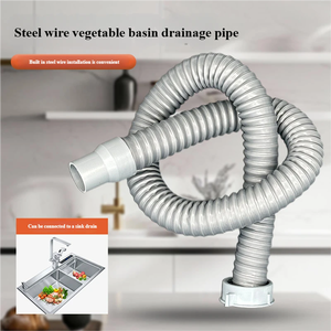 Moderno Anti-corrosione <span class=keywords><strong>bagno</strong></span> <span class=keywords><strong>accessori</strong></span> in plastica flessibile lavello filtro di scarico con tubo di scarico <span class=keywords><strong>per</strong></span> applicazione cucina - Product Image 6
