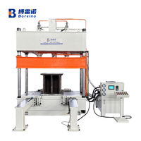 Presse hydraulique à trois poutres et quatre colonnes Y32-80T, table de travail mobile personnalisée, grande table de travail
