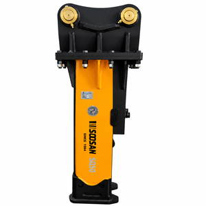SOSAN SQ50 <b>Hydraulic</b> <b>Breaker</b> Yellow Main Body for Construction Mining Industries for 9-16 Tons Excavators 845kg 1 Year Warranty - Product Image 1