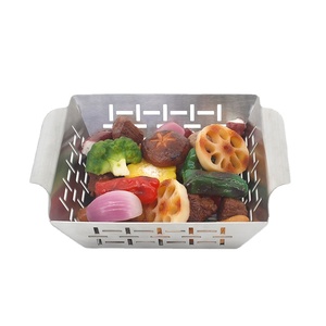 Nueva Tendencia: Parrilla de Carbón Perforada con Orificios de Aire, Cesta para Asar con Dos Asas, Resistente al Calor y Antiadherente - Product Image 5