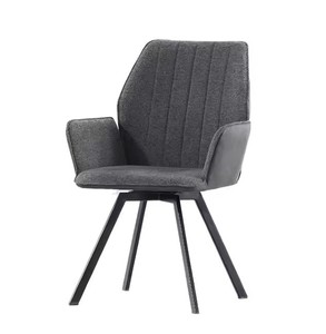 Sillas de Comedor Giratorias Negras Contemporáneas <span class=keywords><strong>en</strong></span> Oferta, Sillas de Comedor de Tela para <span class=keywords><strong>Restaurante</strong></span> - Product Image 6
