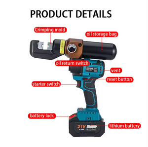 Alicates Hidráulicos Inalámbricos con Batería de Litio, Alicates de Compresión Hidráulicos Portátiles Pequeños, Alicates Hidráulicos Recargables - Product Image 4