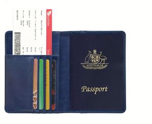 Porta Pasaportes para Mujer con Logotipo Estampado en Oro, Impermeable, con Bloqueo RFID, Cartera de Viaje de Cuero PU - Product Image 3