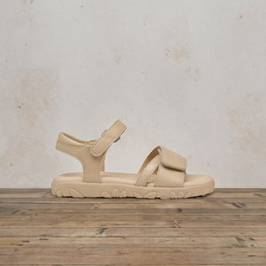 Beige Faux Suede Flat <b>Sandals</b> <b>Women</b> Summer Open Toe <b>Strap</b> Casual Footwear - Product Image 3