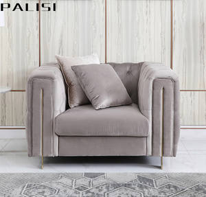 طقم تشيسترفيلد فاخر لما بعد الحداثة ، أثاث منجد ، أريكة فاخرة من قماش ما بعد الحداثة ، طقم أريكة للفيلا - Product Image 4