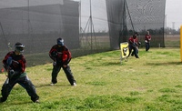 Filet de protection Paintball noir, filet en plastique vert, trou pour terrain de jeux, clôture de cour, 19x19mm