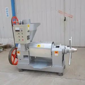 Máquina de prensado de aceite de tornillo, extractor de aceite de cacahuete a pequeña escala de Tipo simple, prensado en frío y caliente, en venta