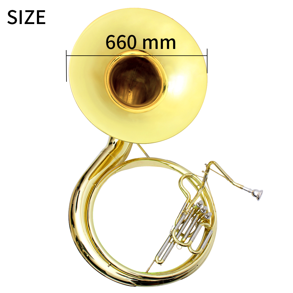 SLADE 工場製 真鍮製 音楽用 Bb サニーハグビューグル 66cm ホルン