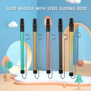 Flûte à glissière en métal avec tige coulissante en acier, instrument de musique, jouet pour enfants, flûte Kazoo - Product Image 3