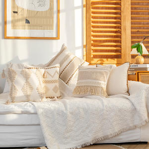 Yanxuan Bohemian Handwoven Pillowcase Rectangle Cotton Linen Plush Cushion Cover Home Sofa Decorative Throw Pillow - Product Image 4